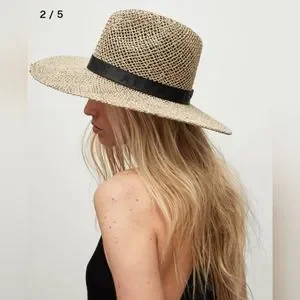All Saints | Accessories | Allsaints Suvi Straw Fedora Hat  display picture 2